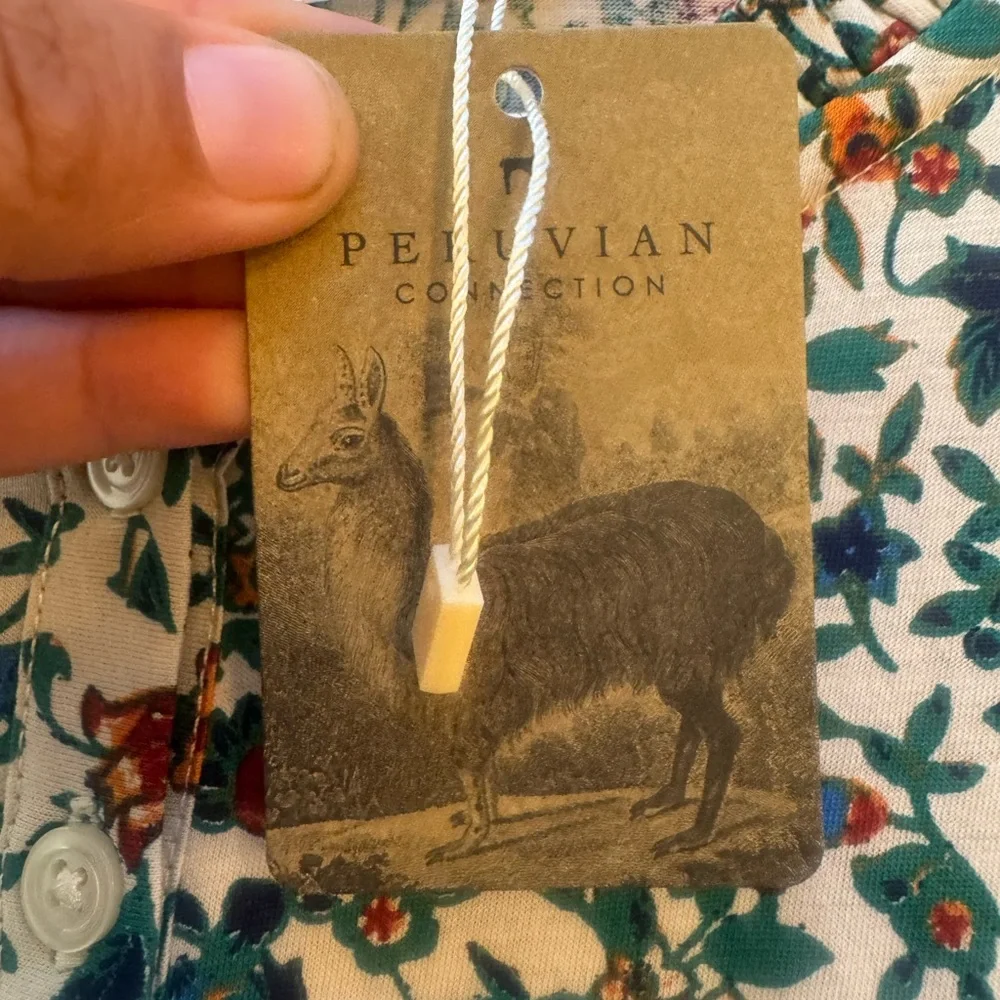 Peruvian Connection 100% Pima Cotton Prairie Dress - Picture 8 of 15